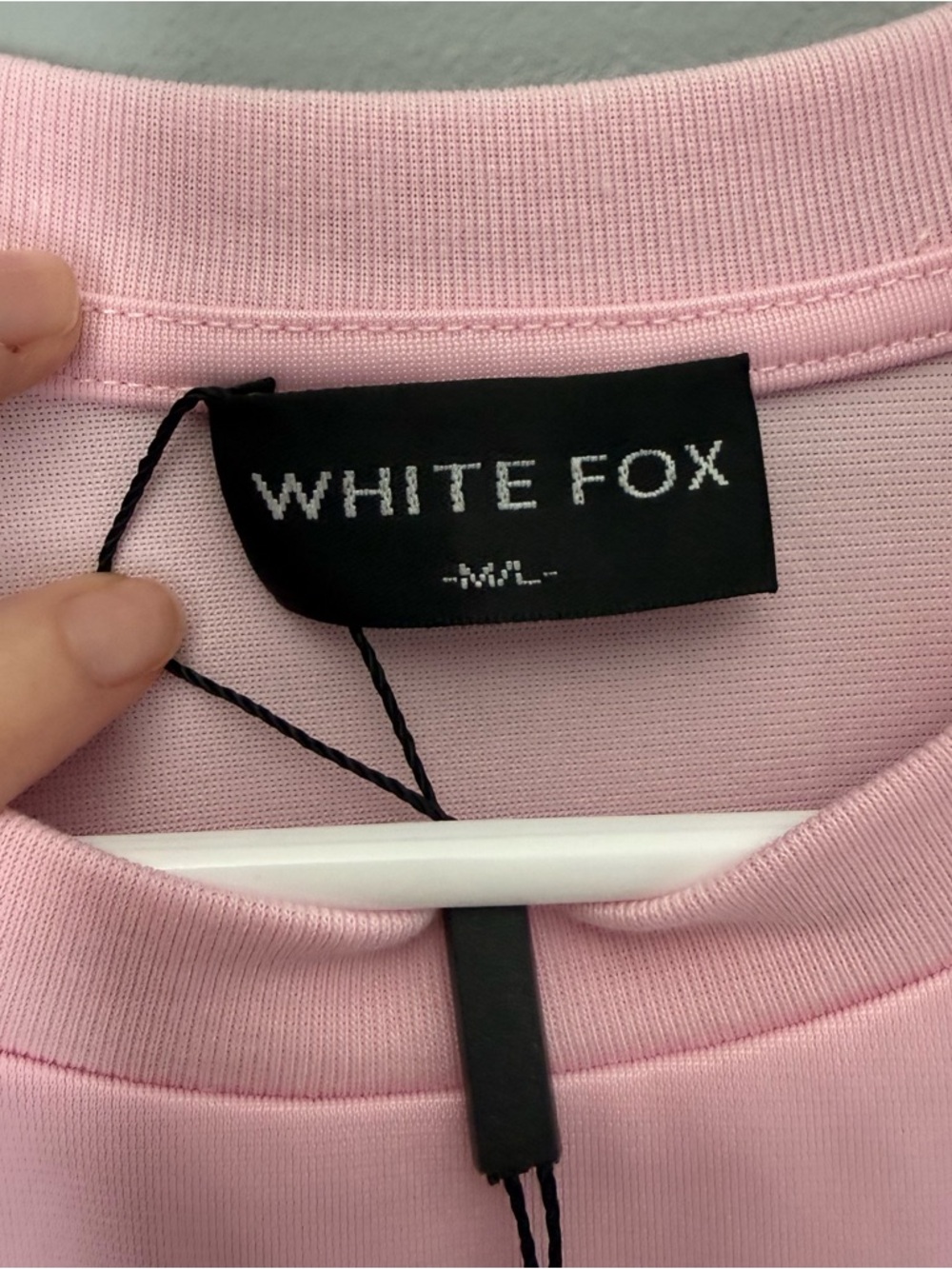 White Fox Checking Up On You Oversized Jersey in Light Pink - Picture 5 of 8